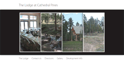 Desktop Screenshot of cathedralpineslodge.com